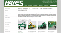 Desktop Screenshot of hayesproducts.com.au